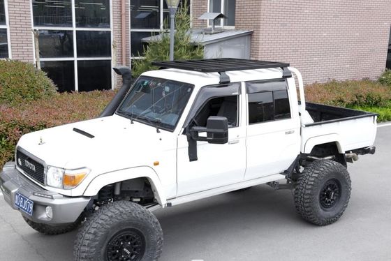 टोयोटा 4x4 वाहन बाहरी सामान के लिए 1400X1320 मिमी काली पाउडर कोटिंग छत रैक