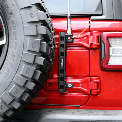 एल्यूमीनियम मिश्र धातु ध्वज धारक और रेडियो वायर ब्रैकेट के लिए Jeep Wrangler JL JK अनुकूलन योग्य