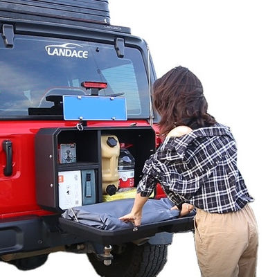 2013-2017 पाउडर लेपित एल्यूमीनियम 4x4 वाहन बाहरी सामान भंडारण बॉक्स Wrangler JL/JK के लिए