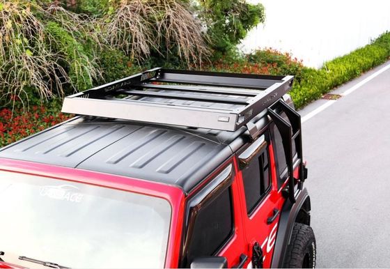 4x4 वाहन छत रैक बास्केट 18-23 Wrangler Rubicon जीप स्टील एल्यूमीनियम निर्माण के लिए