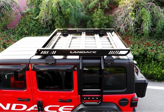 4x4 वाहन छत रैक बास्केट 18-23 Wrangler Rubicon जीप स्टील एल्यूमीनियम निर्माण के लिए