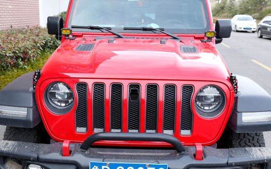 Jeep Wrangler JL JK कार लॉक हुड कवर लॉक कुंजी मिश्र धातु एल्यूमीनियम कार फिटिंग के साथ JEEP