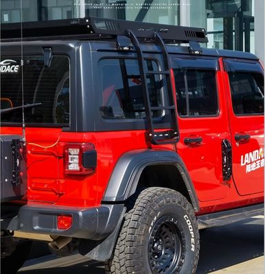जीप रैंगलर JK 4x4 यूनिवर्सल टॉप कार्गो सामान छत रैक SUS304 एल्यूमीनियम मिश्र धातु 6063-T6