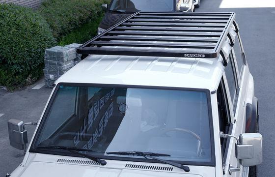 कस्टम फिट काले छत सामान वाहक के लिए Tule Jeep Y60 4 धावक ऑफ रोड यात्राएं