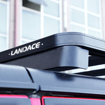2000*1425*55mm Jeep Wrangler JL JK Flat Roof Tray Luggage Bracket के लिए काले रंग का छत रैक
